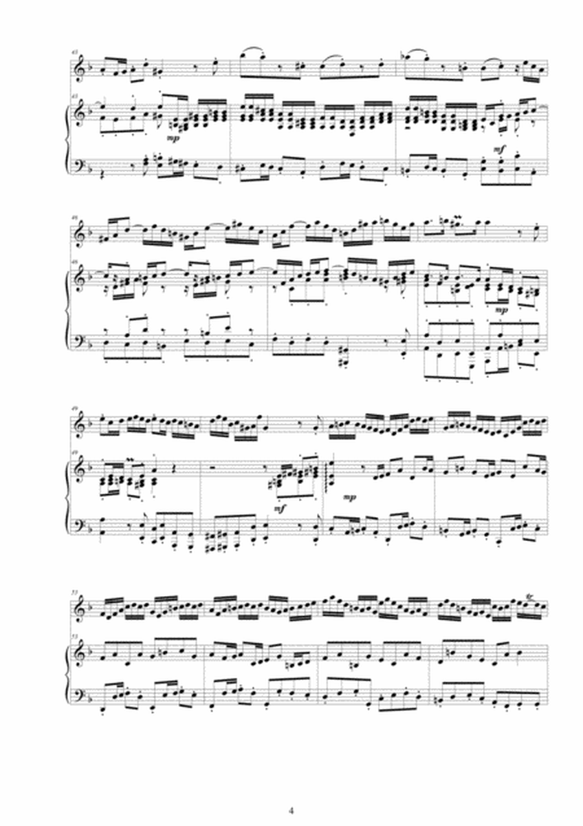 Bach - Oboe Concerto in D minor BWV 1059 for Oboe and Piano - Score and Part image number null