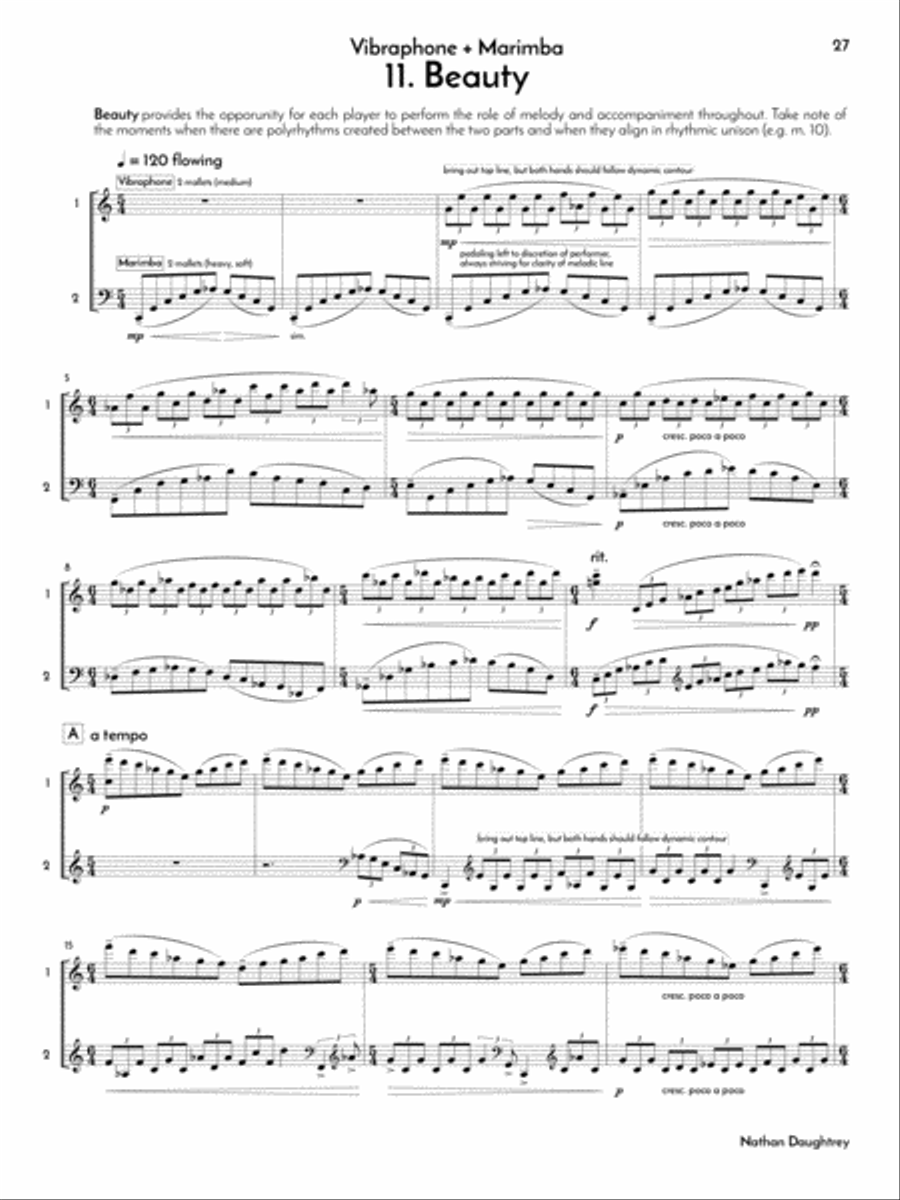 Songs of the Human Spirit Marimba scores gallery preview page 12