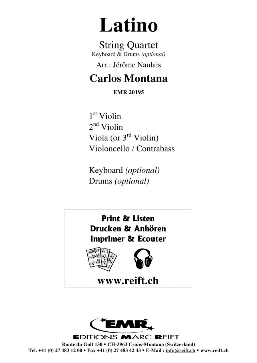 Latino Latino String Quartet scores gallery preview page 1