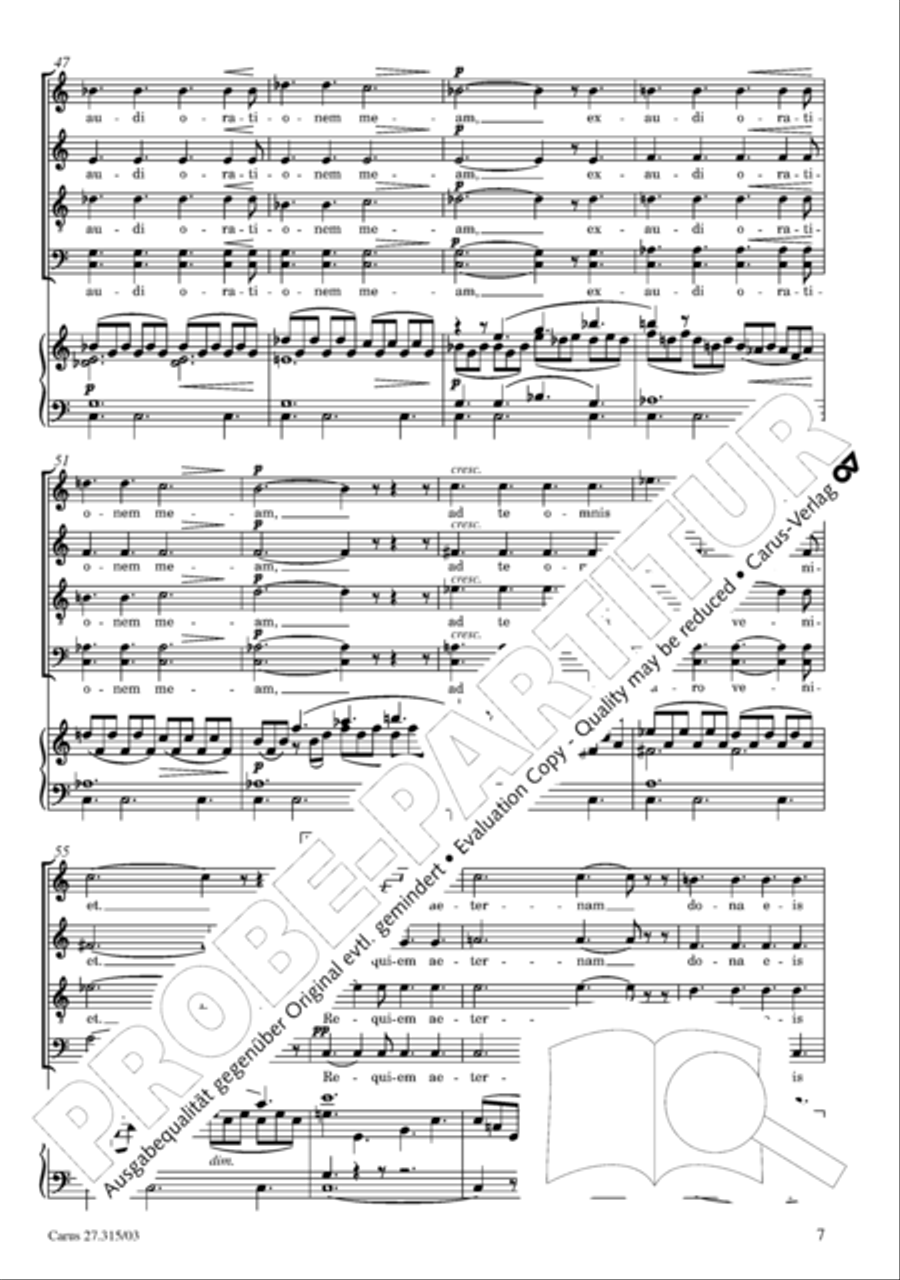Requiem in C major 4-Part scores gallery preview page 8