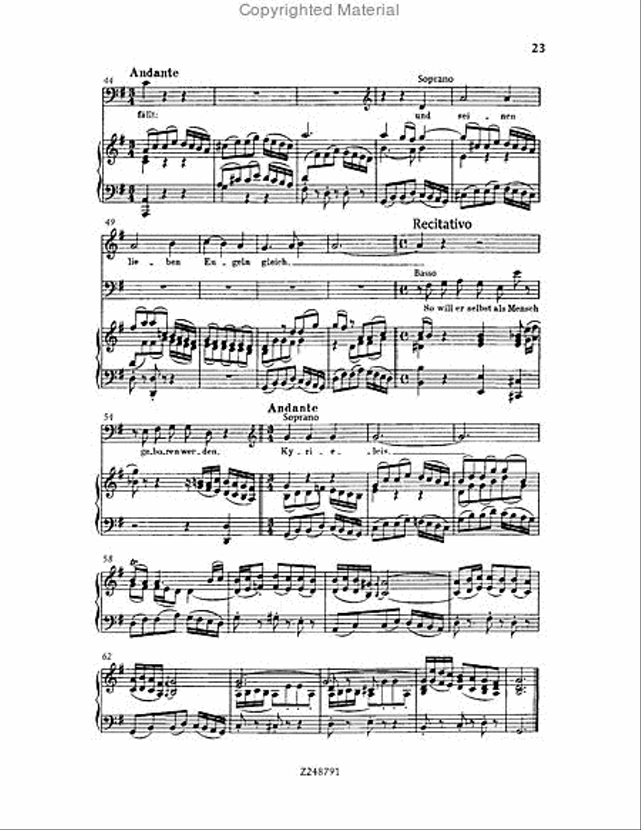 Christmas Oratorio, BWV 248 Choir scores gallery preview page 22