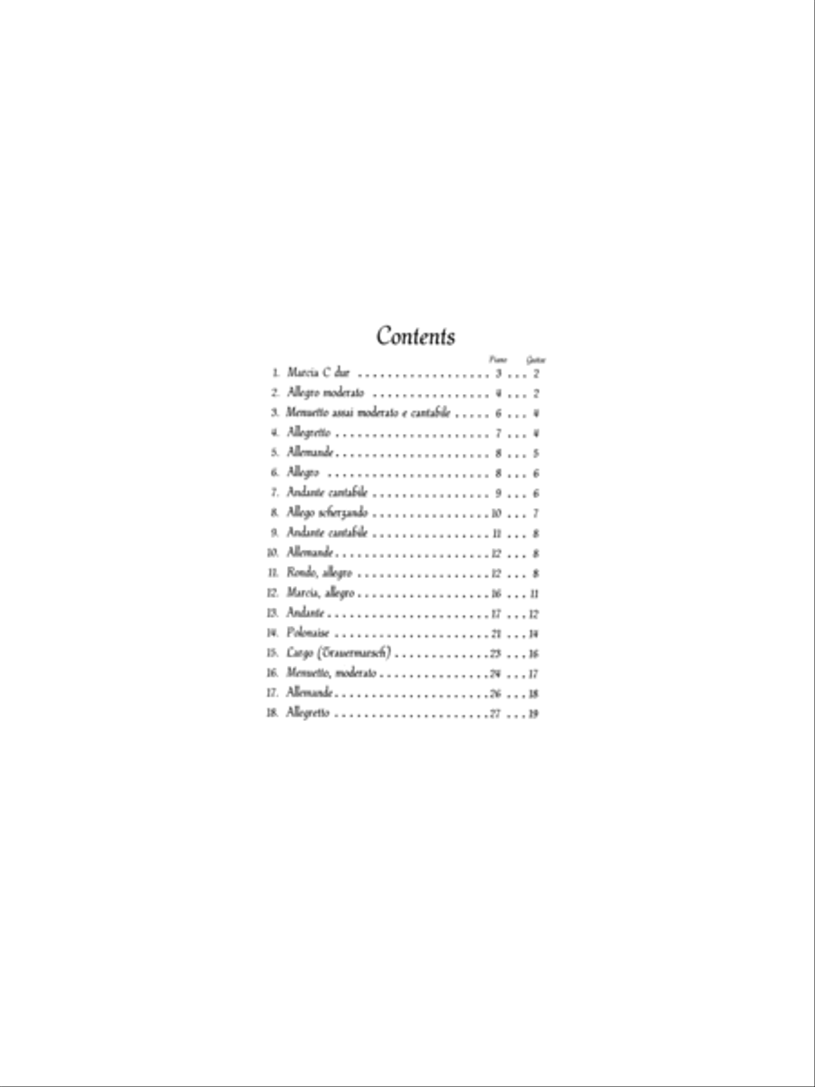 18 Pieces for Guitar and Piano Guitar Ensemble scores gallery preview page 3