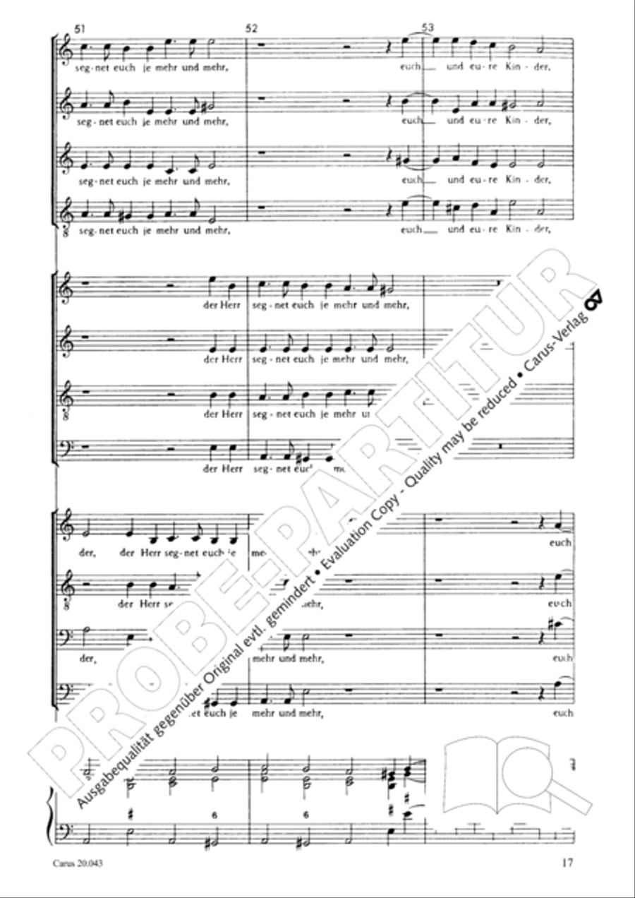 Nicht uns, Herr, sondern deinen Namen 4-Part scores gallery preview page 18