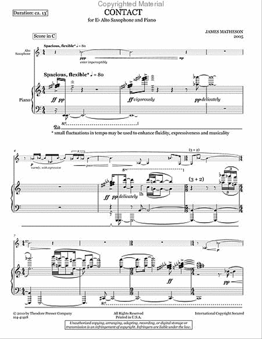 Contact Chamber Music scores gallery preview page 4