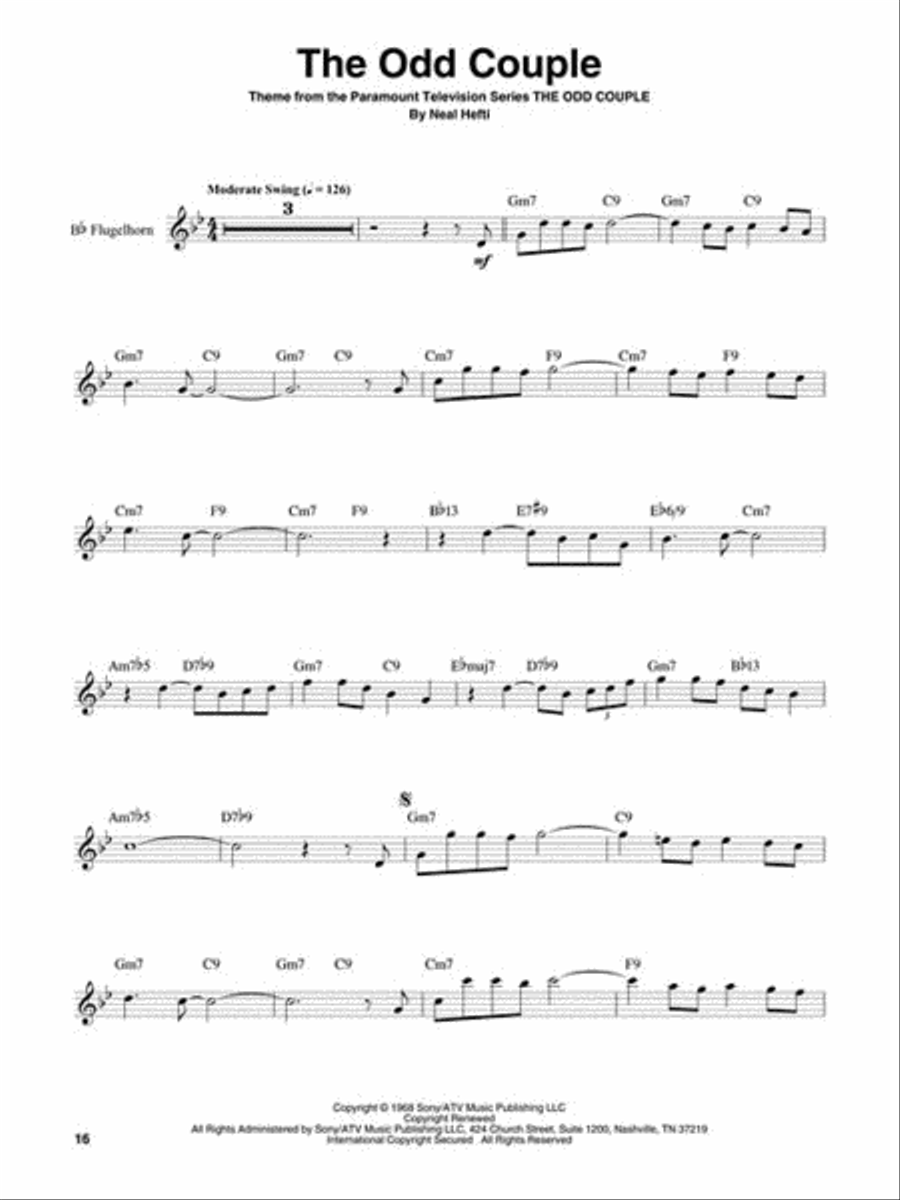 Great Themes Trumpet Solo scores gallery preview page 4