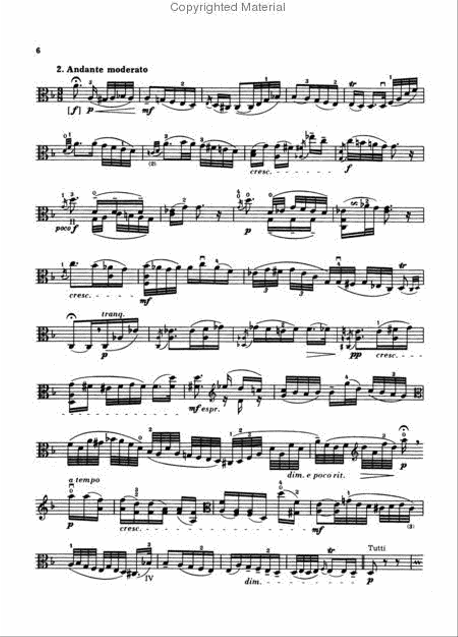 Cadenzas to Viola Concertos by Stamitz, Zelter and Hoffmeister Viola Solo scores gallery preview page 4