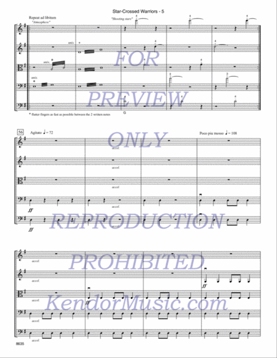 Star-Crossed Warriors (Full Score) String Orchestra scores gallery preview page 6
