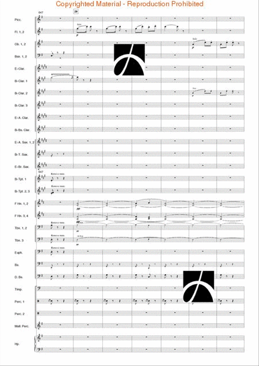 Carmen Suite Carmen Suite Concert Band scores gallery preview page 66