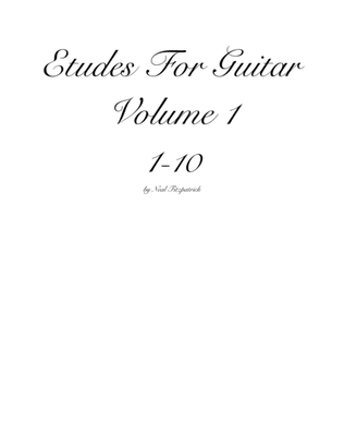 Book cover for Twenty Etudes For Guitar Vol.1 No.1-10