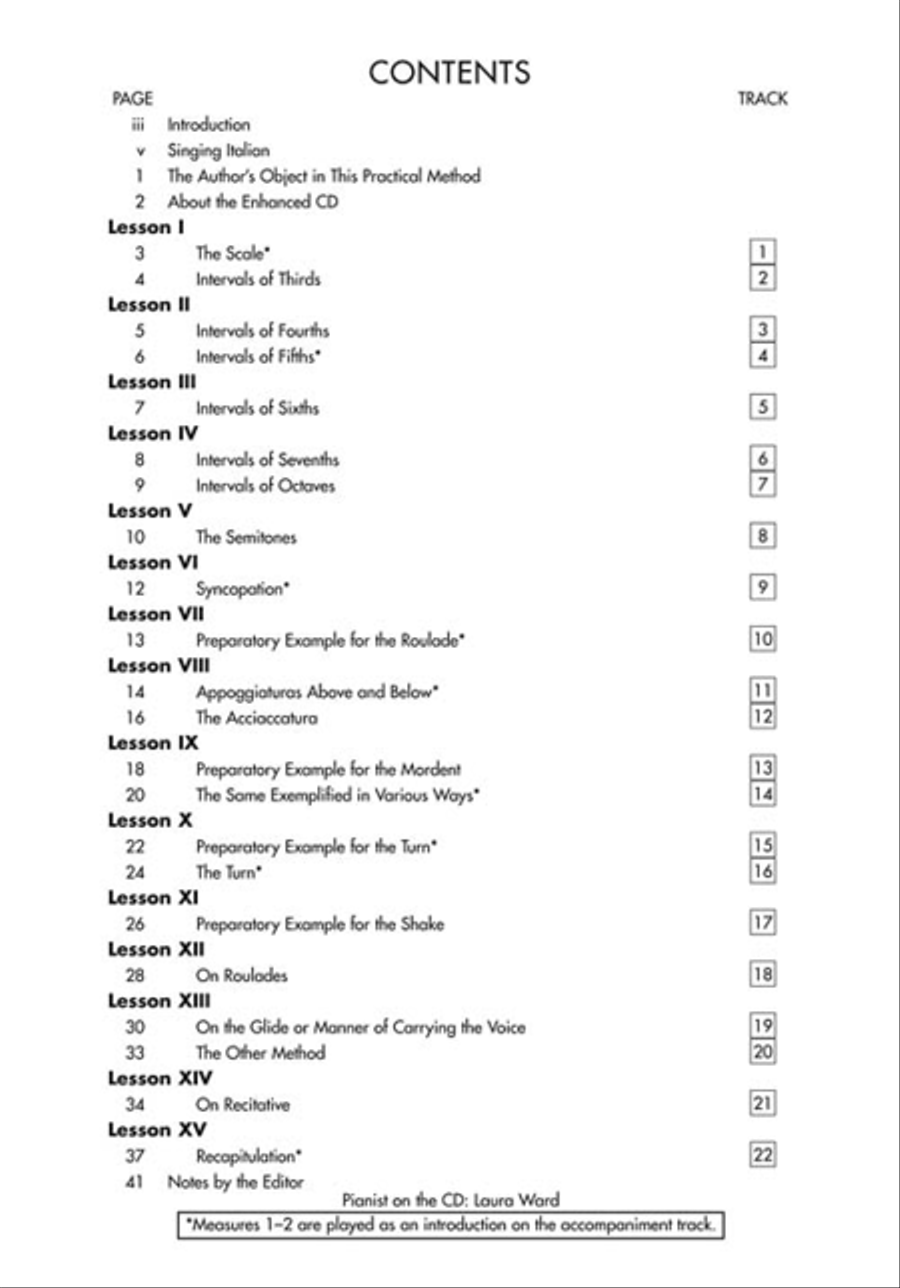 Vaccai: Practical Method of Italian Singing Voice Solo scores gallery preview page 3