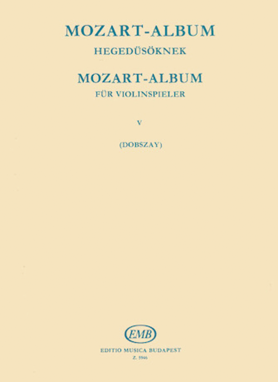 Album V5(sonata Mvts)-vln/pno Violin Solo scores gallery preview page 1