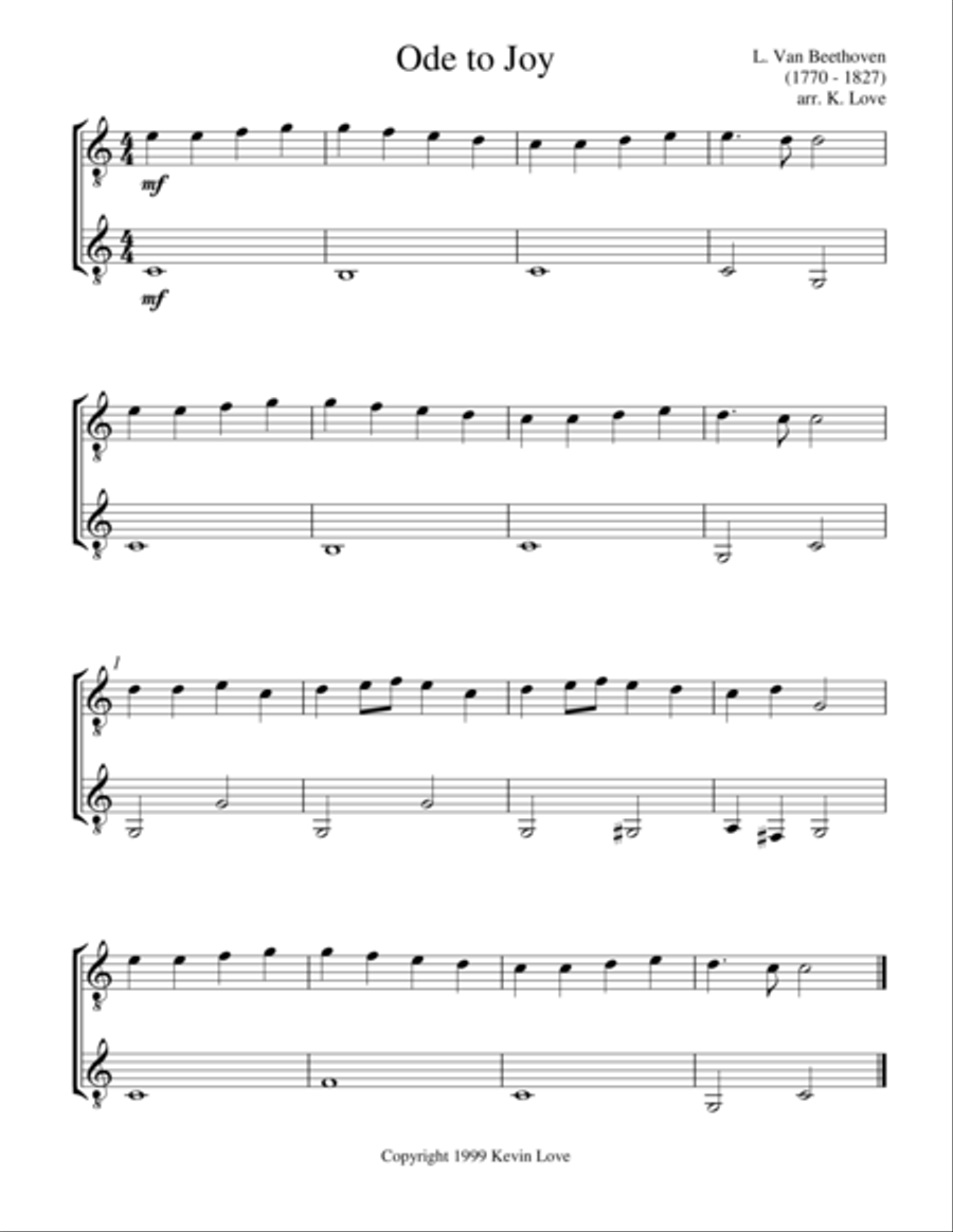 Three Masters (Guitar Duo) Acoustic Guitar scores gallery preview page 1