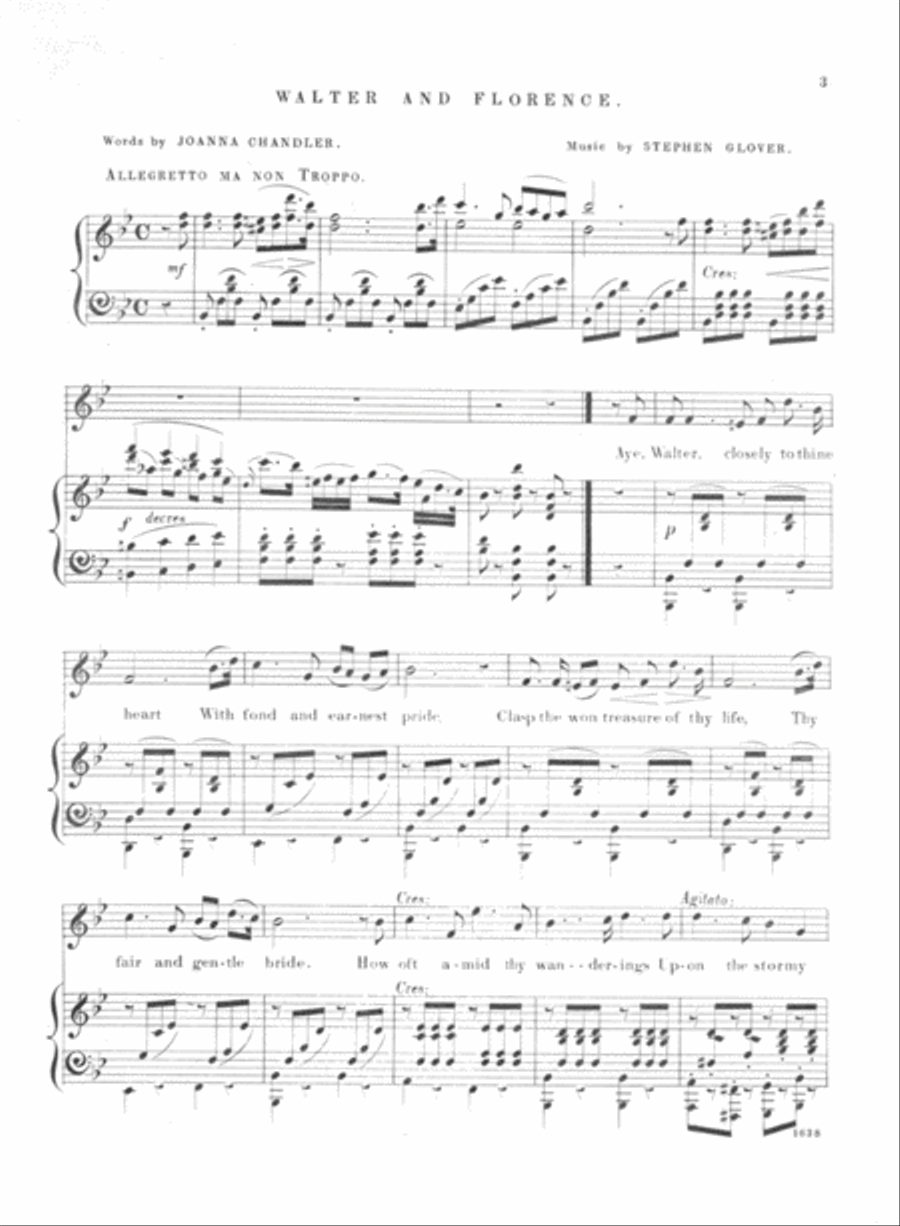 Walter and Florence. A Song Voice scores gallery preview page 2