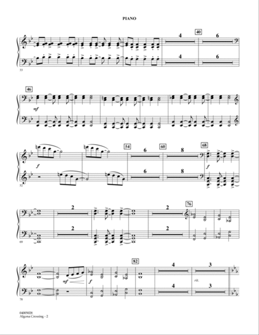 Algona Crossing - Piano Algona Crossing - Piano Piano scores gallery preview page 2