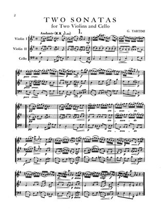 Book cover for Tartini: Two Sonatas for String Trio
