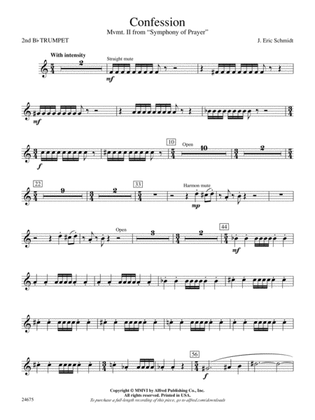 Confession (Movement 2 of Symphony of Prayer): 2nd B-flat Trumpet