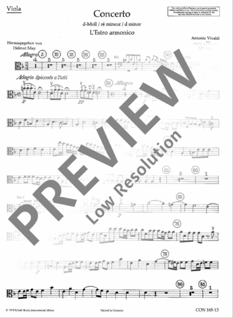 L'Estro Armonico L'Estro Armonico Violin scores gallery preview page 2