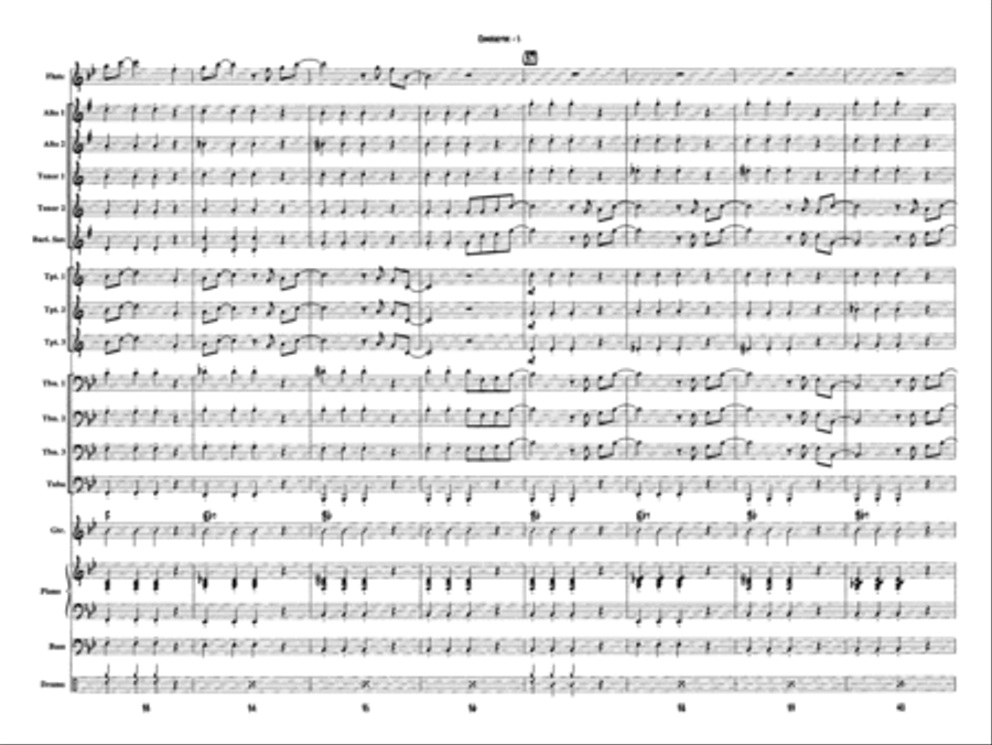 Ben's Blues: Score Jazz Ensemble scores gallery preview page 6