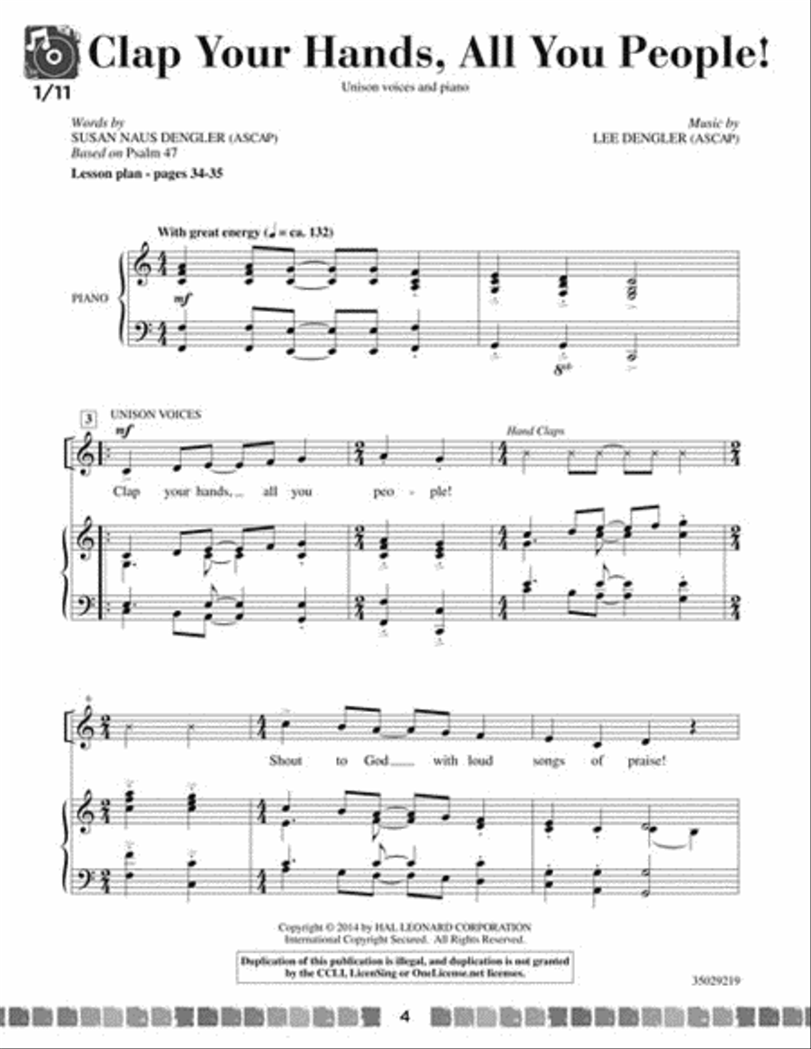 Sing and Celebrate 3! Sacred Songs for Young Voices Sing and Celebrate 3! Sacred Songs for Young Voices Unison Choir scores gallery preview page 2