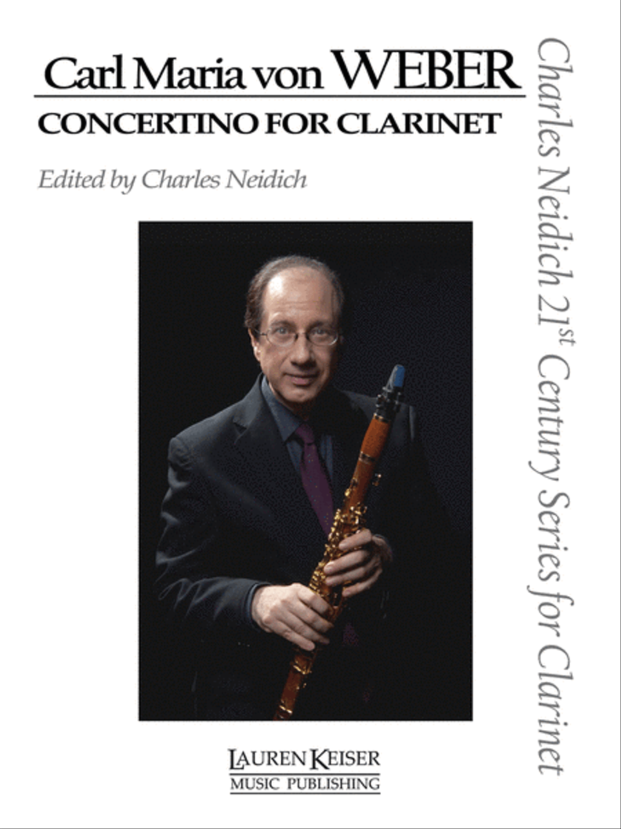Carl Maria von Weber – Concertino for Clarinet Clarinet Solo scores gallery preview page 1