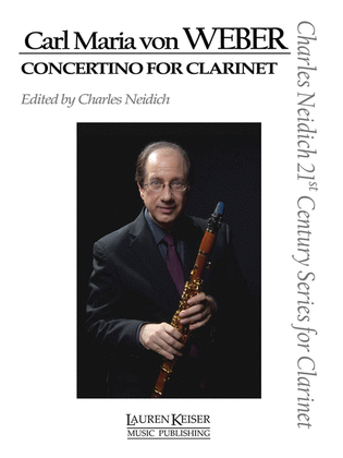 Book cover for Carl Maria von Weber – Concertino for Clarinet