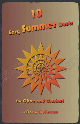 Book cover for 10 Easy Summer Duets for Oboe and Clarinet