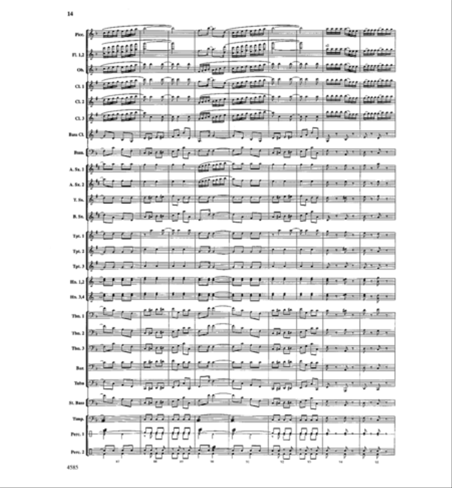 William Tell Overture Concert Band scores gallery preview page 13