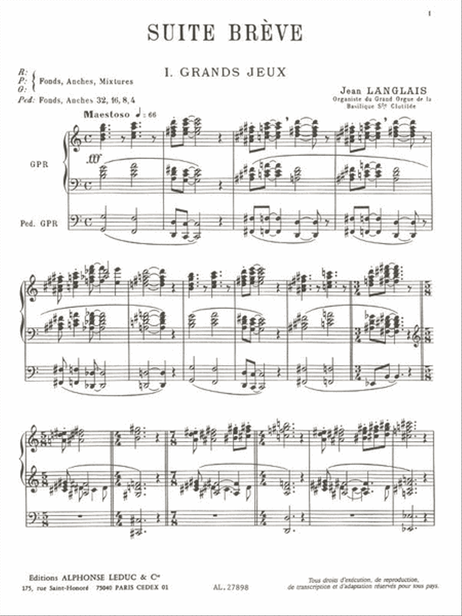 Suite Breve Organ scores gallery preview page 2