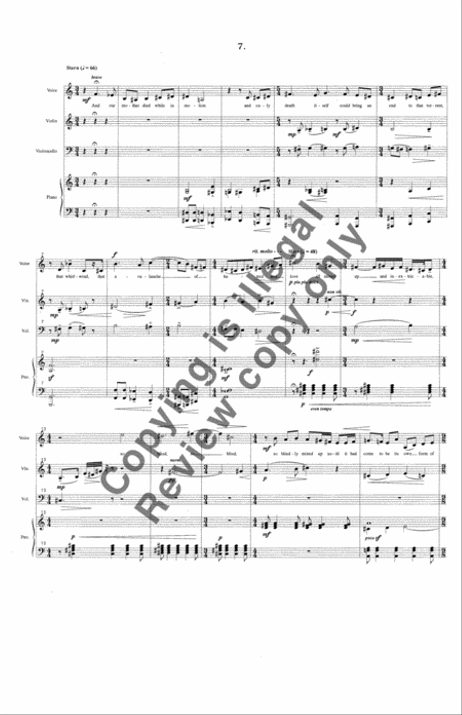 Jamaica's Songs Piano Trio scores gallery preview page 6