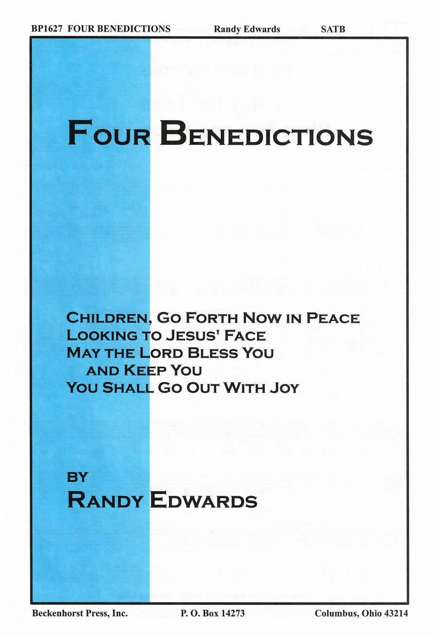 Four Benedictions Four Benedictions 4-Part scores gallery preview page 1