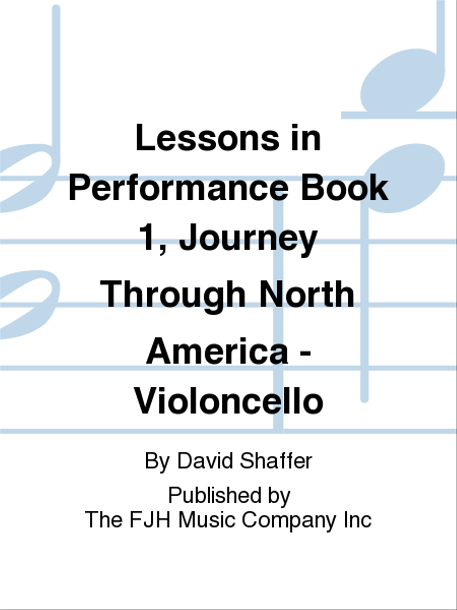 Lessons in Performance Book 1, Journey Through North America - Violoncello Chamber Orchestra scores gallery preview page 1