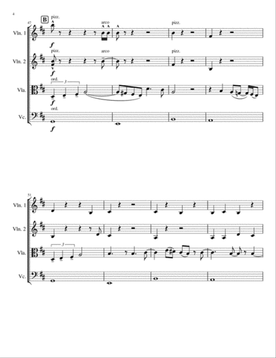 Reflections String Quartet scores gallery preview page 5