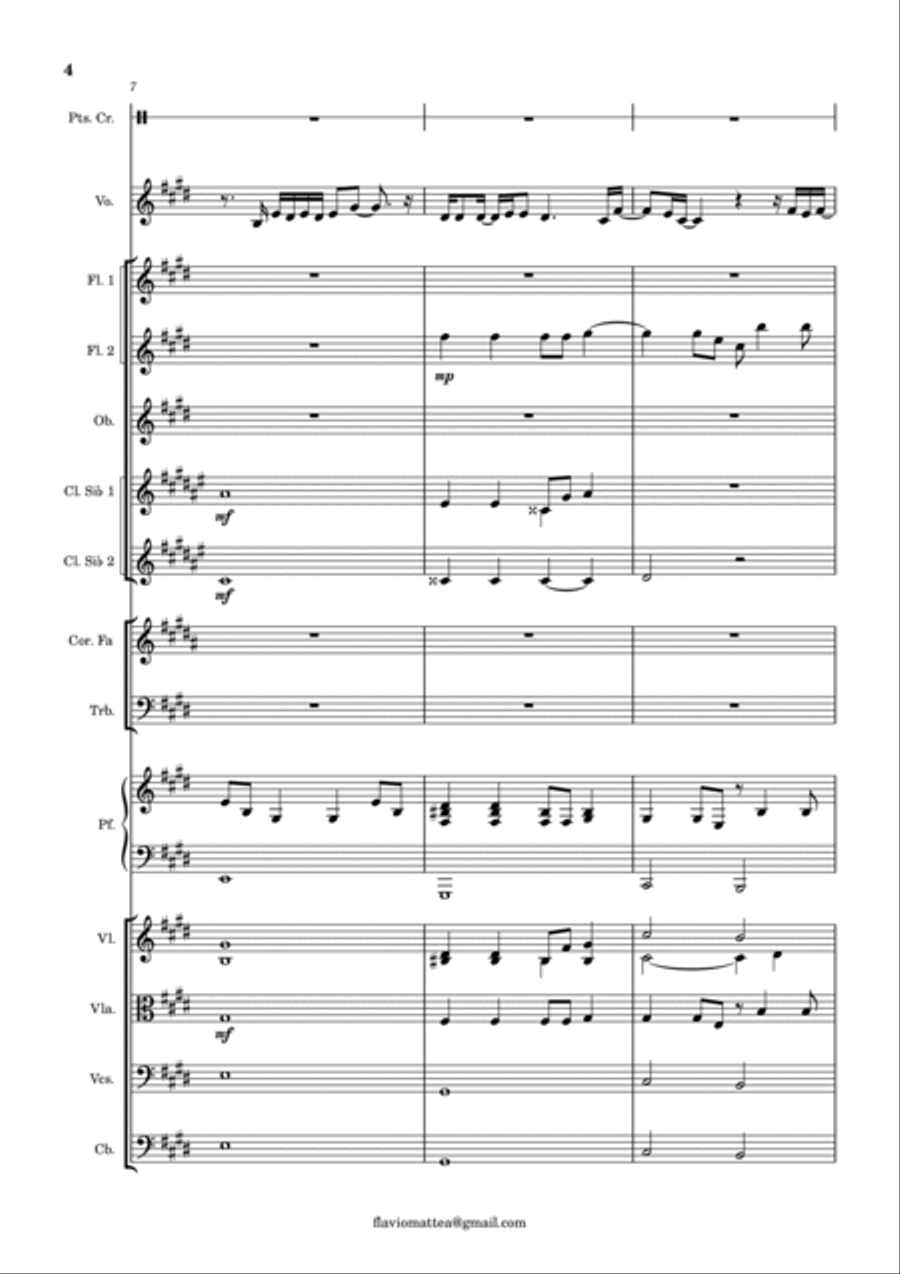 Talking To The Moon - Score Only String Orchestra scores gallery preview page 4