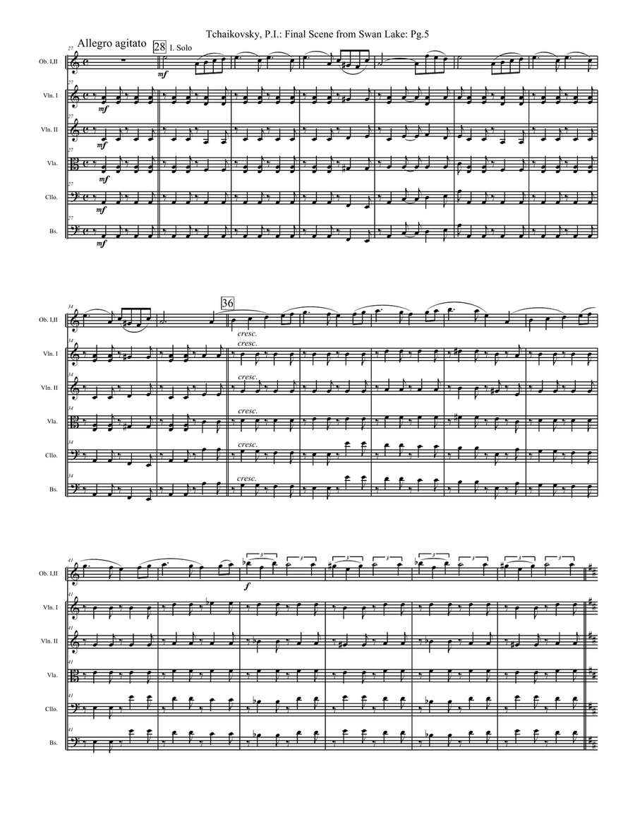 Swan Lake - Final Scene - Extra Score Full Orchestra scores gallery preview page 5