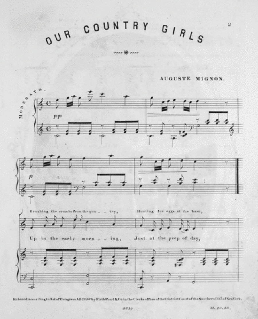 Our Country Girls (Song and Chorus)