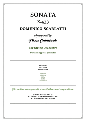 Scarlatti Sonata K433 arranged for String Orchestra