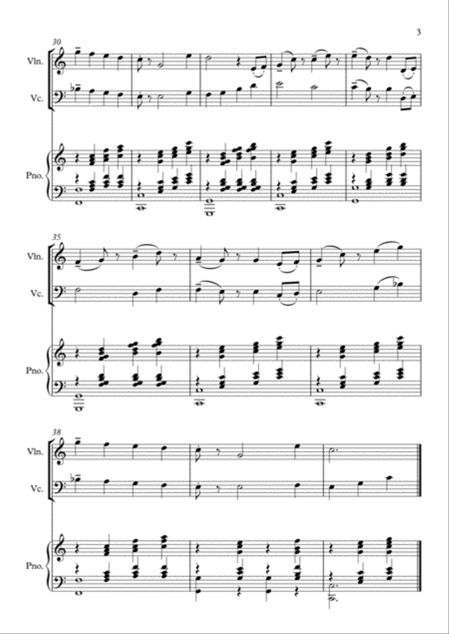 Afternoon Tea Piano Trio scores gallery preview page 3