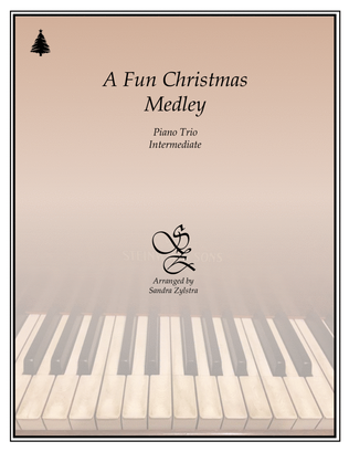 Book cover for A Fun Christmas Medley (1 piano, 6 hands trio)