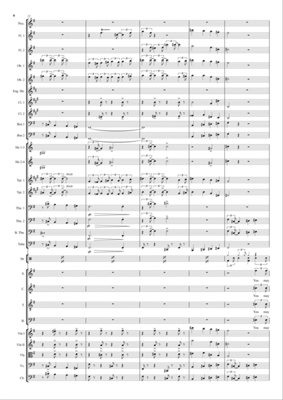 JOSHUA FOUGHT THE BATTLE OF JERICHO Full Orchestra scores gallery preview page 6