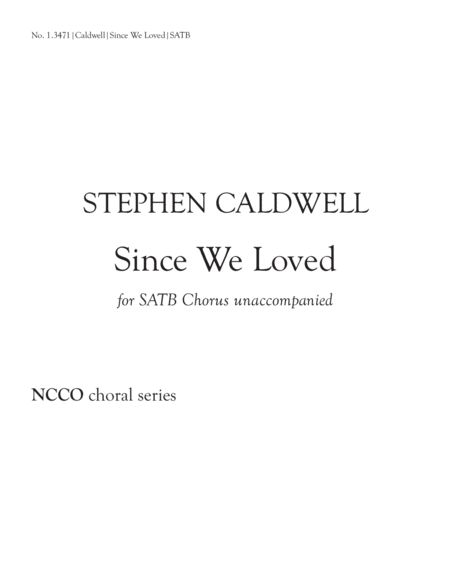 Since We Loved (Downloadable)