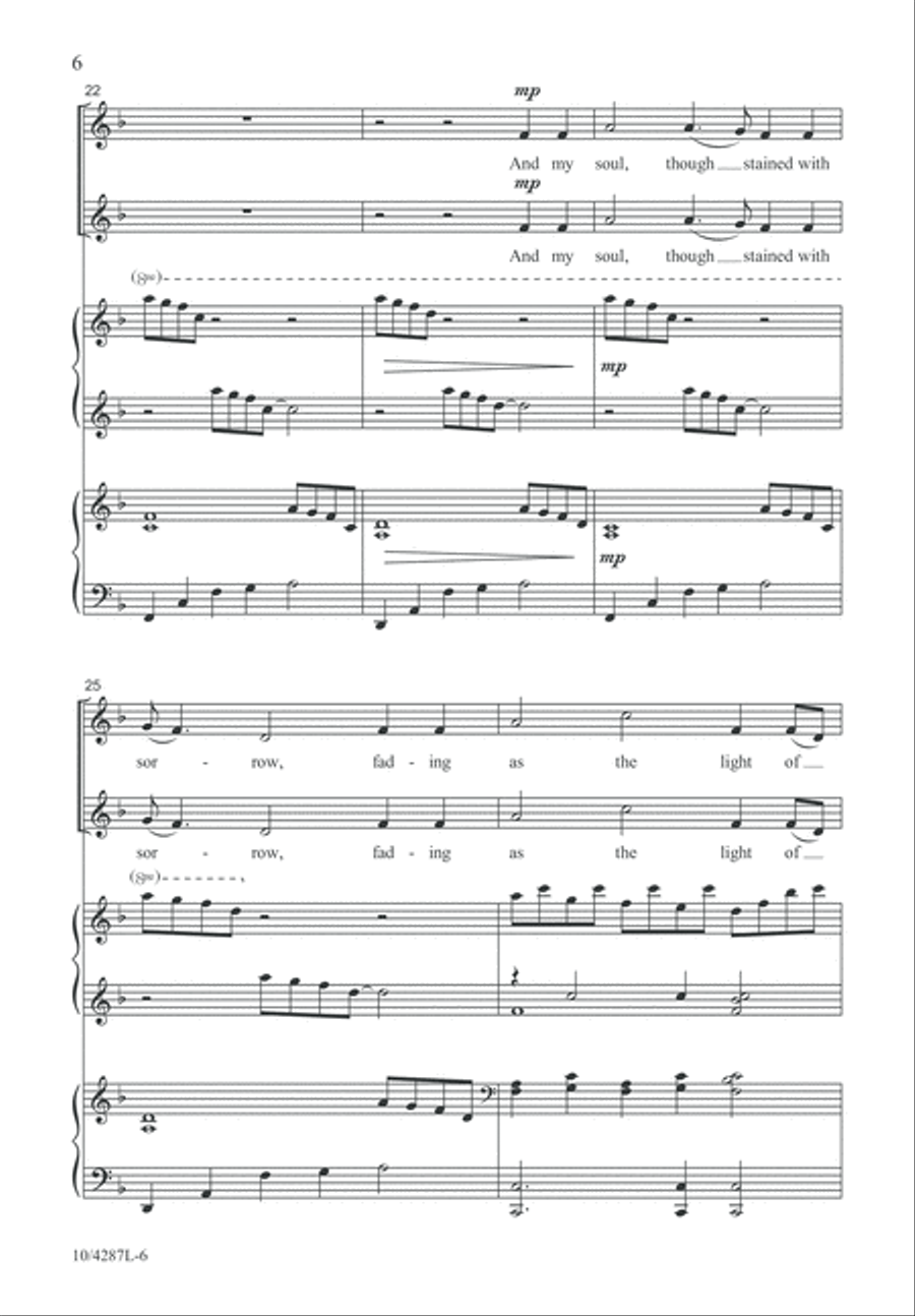 Hark, I Hear the Harps Eternal SSA scores gallery preview page 6