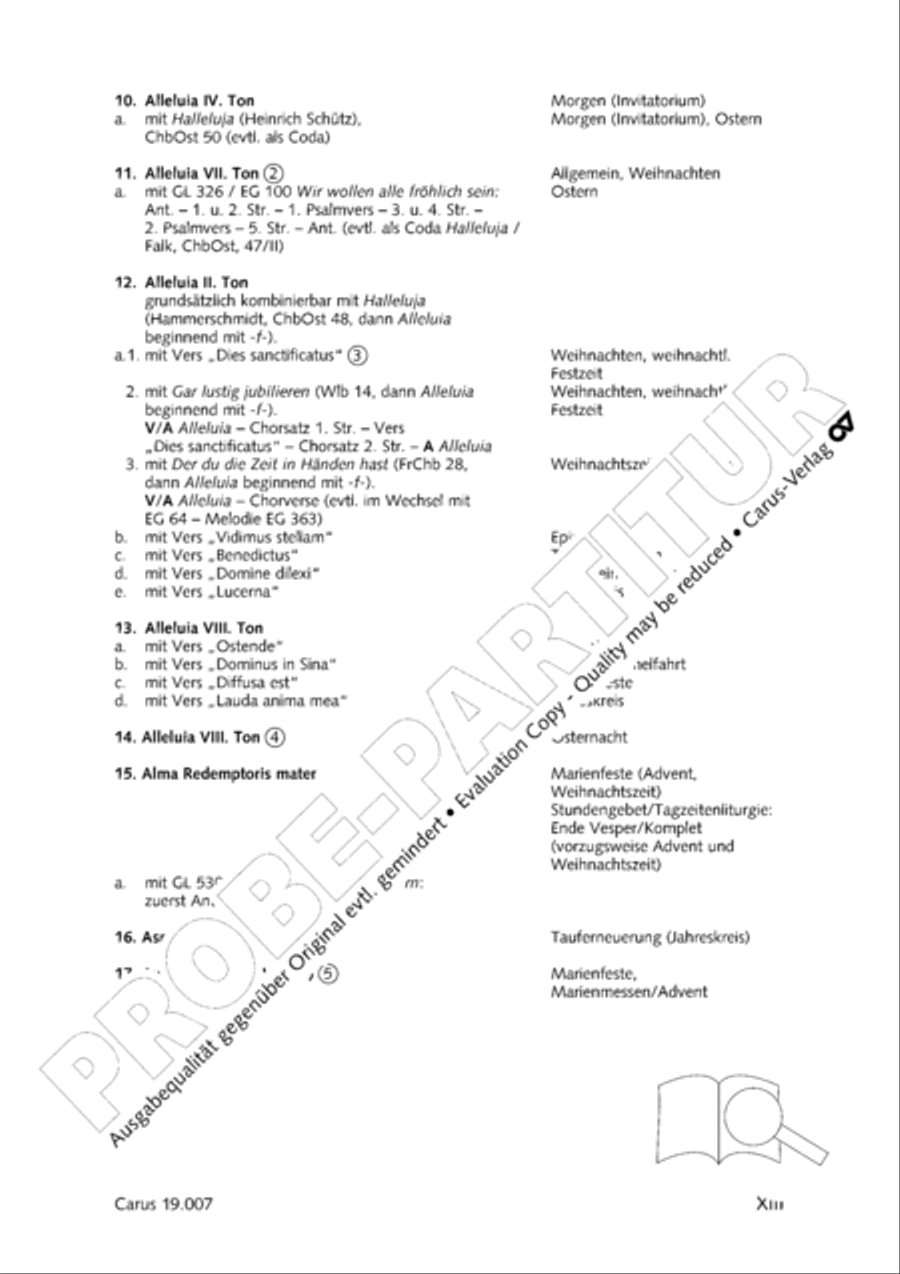 In hymnis et canticis. Gregorian chant collection Choir scores gallery preview page 14