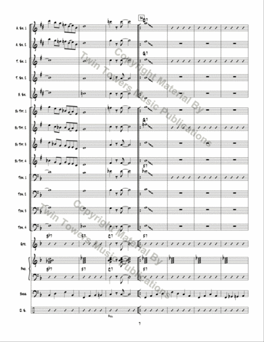 Big Red Rooster Jazz Ensemble scores gallery preview page 8