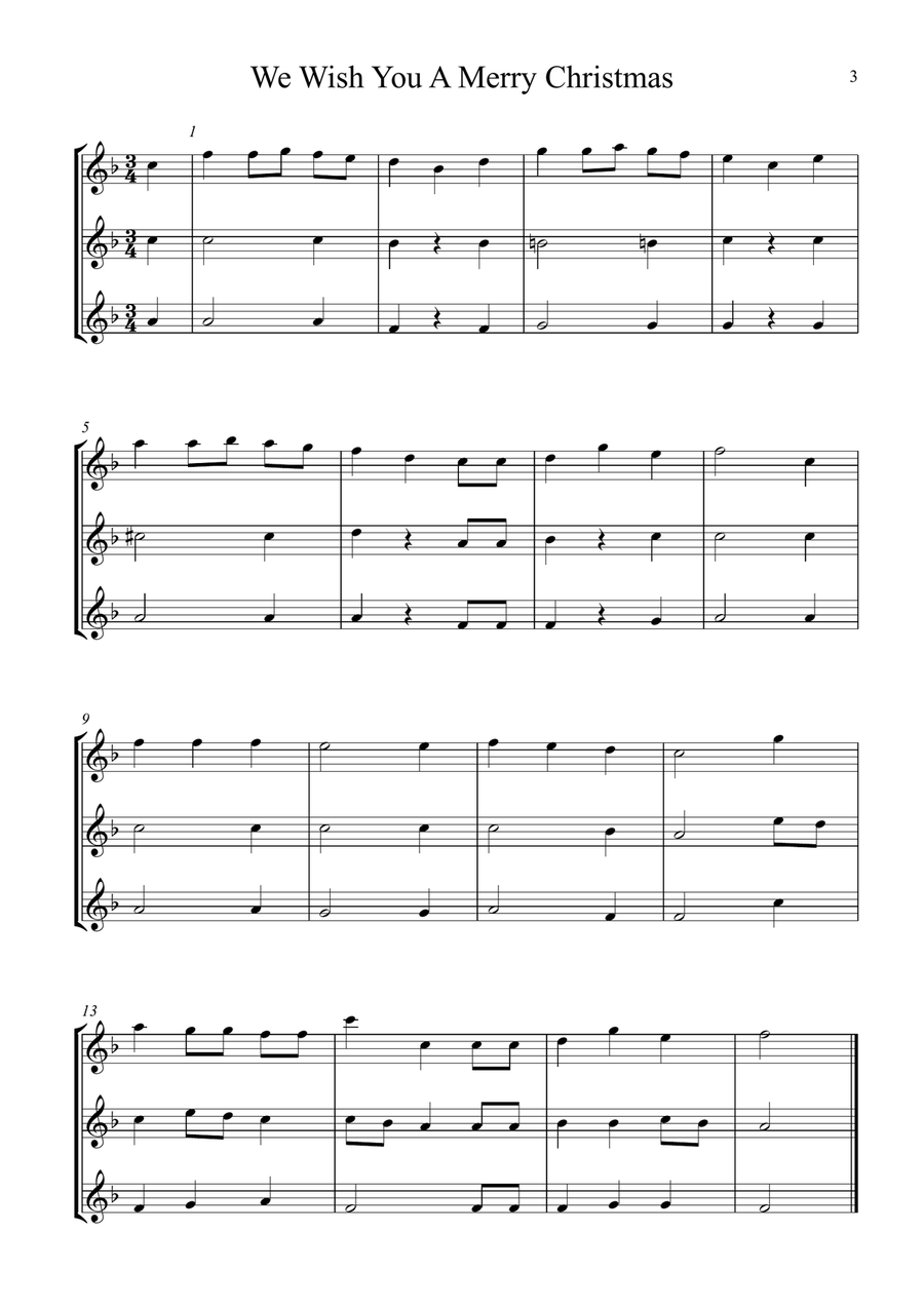 8 Flexible Christmas Trios Large Ensemble scores gallery preview page 3