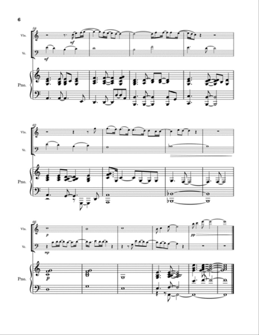 Gravity Piano Trio scores gallery preview page 6