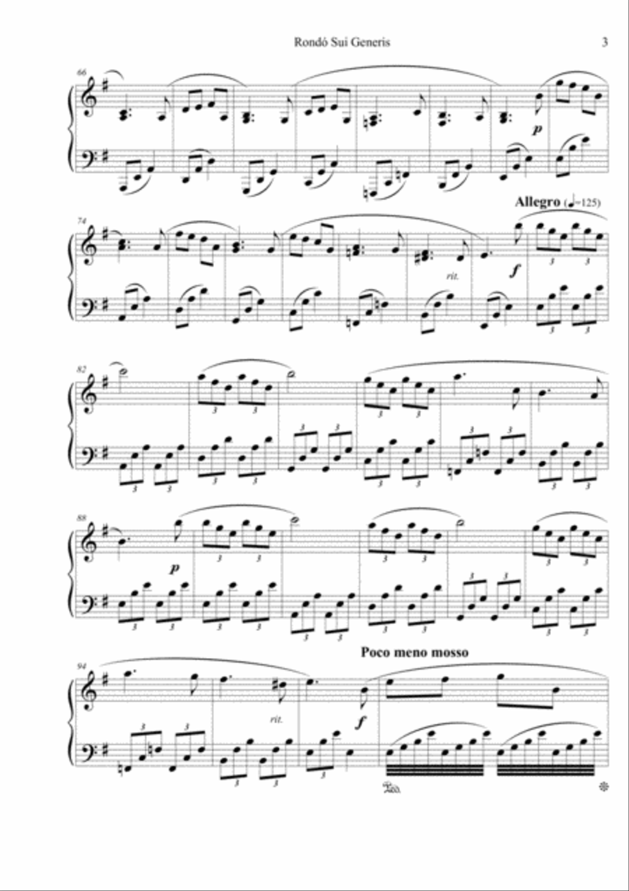 Rondó Sui Generis Piano Solo scores gallery preview page 3
