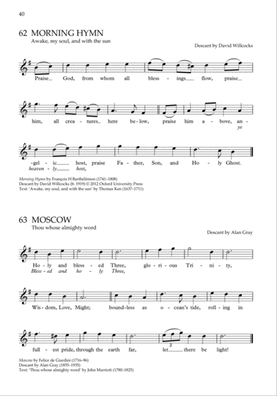 The Oxford Book of Descants 4-Part scores gallery preview page 9