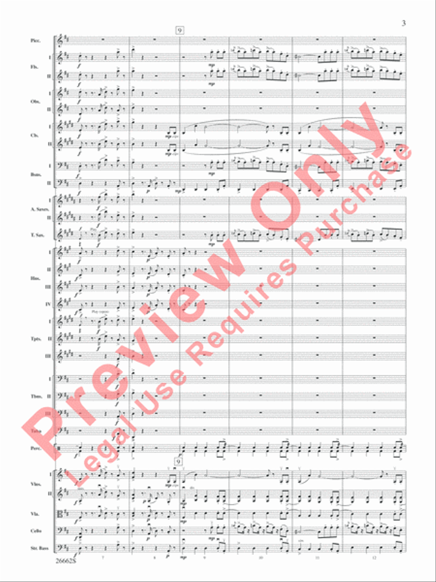 Blue Tango Blue Tango Full Orchestra scores gallery preview page 4