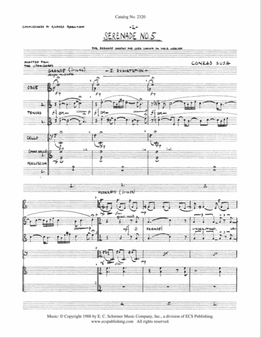 Serenade No. 5 Tenor Voice scores gallery preview page 2