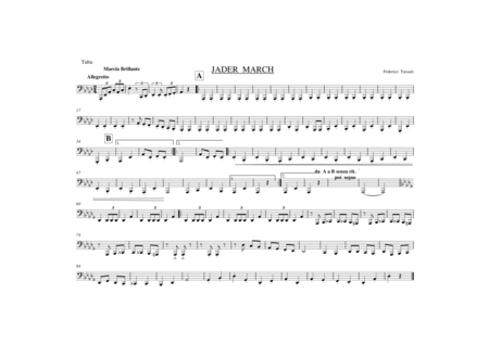 JADER MARCH Concert Band - Digital Sheet Music
